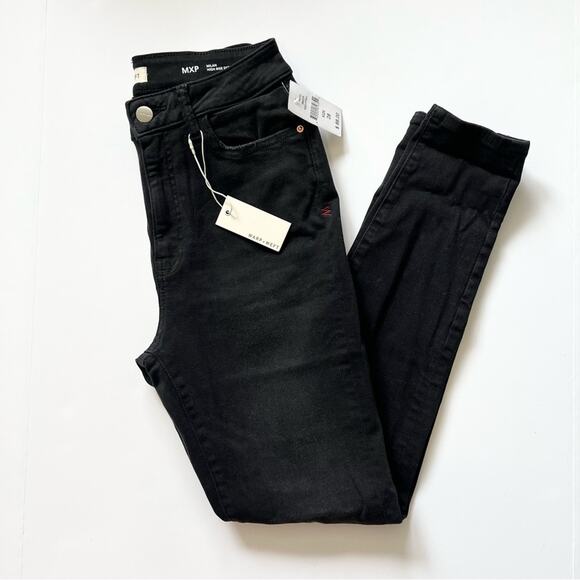 Warp + Weft Denim - Warp & Weft Black Skinny Jeans Size 6/28 High Rise New With Tags‎